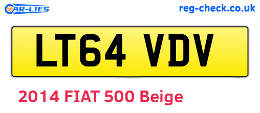 LT64VDV are the vehicle registration plates.