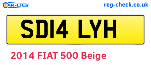 SD14LYH are the vehicle registration plates.