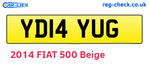 YD14YUG are the vehicle registration plates.