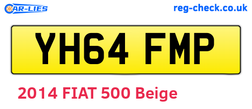 YH64FMP are the vehicle registration plates.
