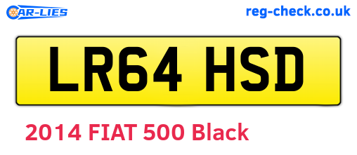 LR64HSD are the vehicle registration plates.