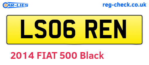 LS06REN are the vehicle registration plates.