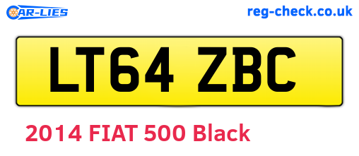 LT64ZBC are the vehicle registration plates.