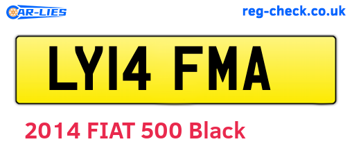 LY14FMA are the vehicle registration plates.