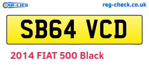 SB64VCD are the vehicle registration plates.