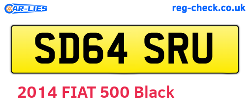 SD64SRU are the vehicle registration plates.
