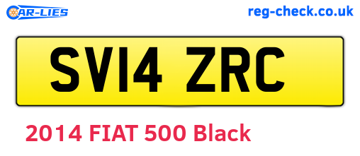 SV14ZRC are the vehicle registration plates.