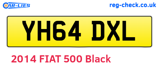 YH64DXL are the vehicle registration plates.