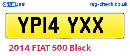 YP14YXX are the vehicle registration plates.