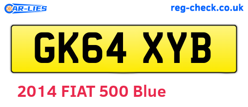 GK64XYB are the vehicle registration plates.