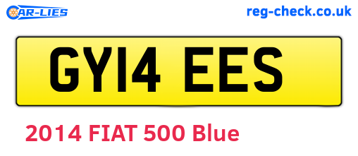 GY14EES are the vehicle registration plates.