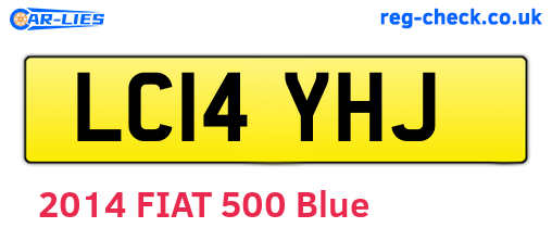 LC14YHJ are the vehicle registration plates.