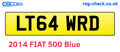 LT64WRD are the vehicle registration plates.