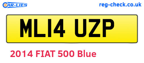 ML14UZP are the vehicle registration plates.