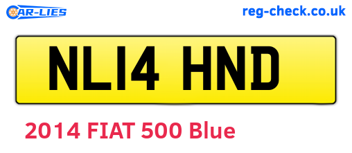 NL14HND are the vehicle registration plates.