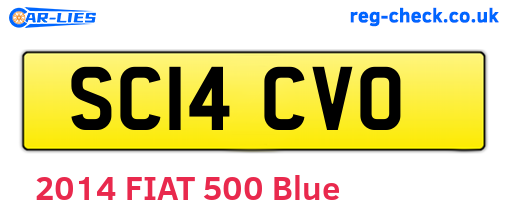 SC14CVO are the vehicle registration plates.
