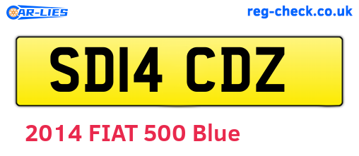 SD14CDZ are the vehicle registration plates.