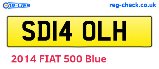 SD14OLH are the vehicle registration plates.