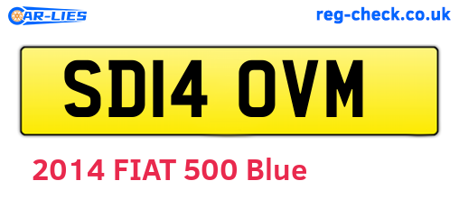 SD14OVM are the vehicle registration plates.
