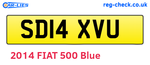 SD14XVU are the vehicle registration plates.