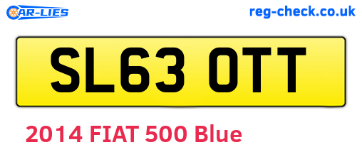 SL63OTT are the vehicle registration plates.
