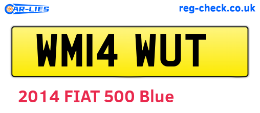 WM14WUT are the vehicle registration plates.