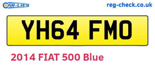 YH64FMO are the vehicle registration plates.