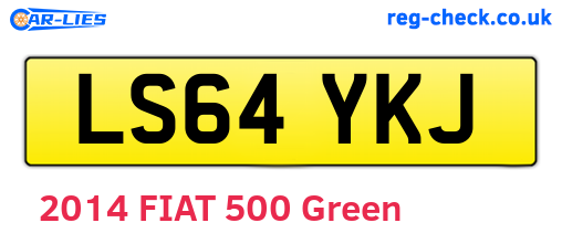 LS64YKJ are the vehicle registration plates.