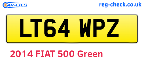LT64WPZ are the vehicle registration plates.
