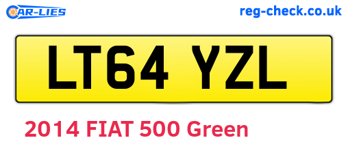 LT64YZL are the vehicle registration plates.