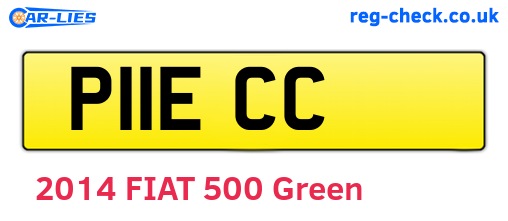 P11ECC are the vehicle registration plates.