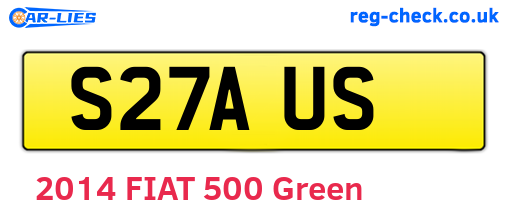 S27AUS are the vehicle registration plates.