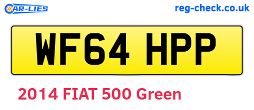WF64HPP are the vehicle registration plates.