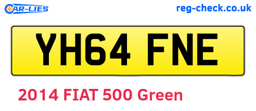 YH64FNE are the vehicle registration plates.