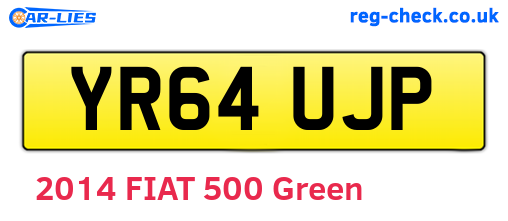 YR64UJP are the vehicle registration plates.