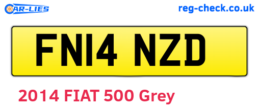 FN14NZD are the vehicle registration plates.
