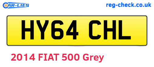 HY64CHL are the vehicle registration plates.