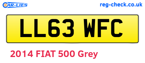 LL63WFC are the vehicle registration plates.