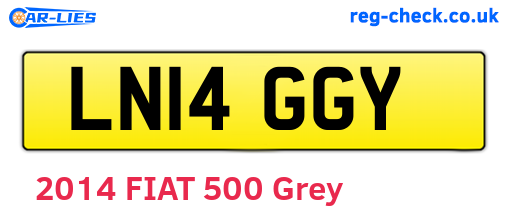 LN14GGY are the vehicle registration plates.