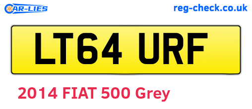 LT64URF are the vehicle registration plates.