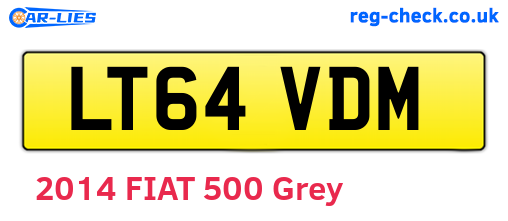 LT64VDM are the vehicle registration plates.