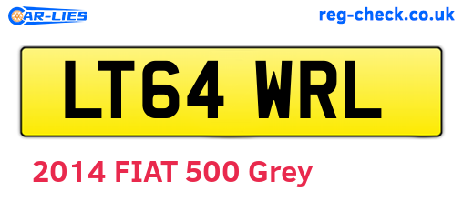 LT64WRL are the vehicle registration plates.