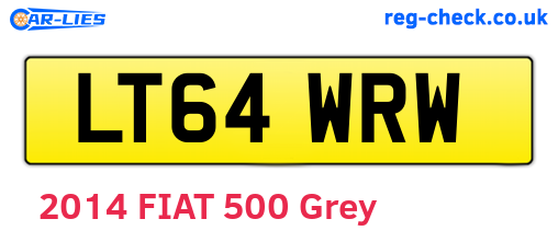 LT64WRW are the vehicle registration plates.