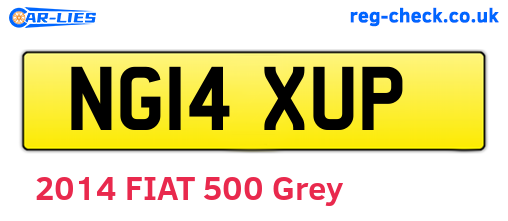 NG14XUP are the vehicle registration plates.