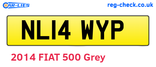 NL14WYP are the vehicle registration plates.