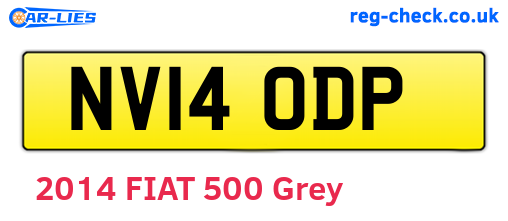 NV14ODP are the vehicle registration plates.