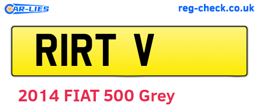 R1RTV are the vehicle registration plates.