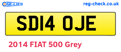 SD14OJE are the vehicle registration plates.