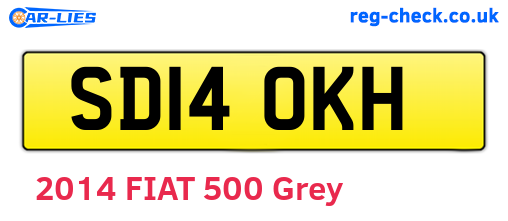 SD14OKH are the vehicle registration plates.