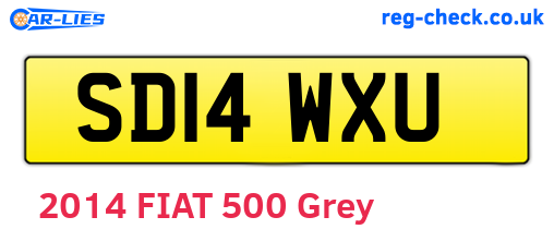 SD14WXU are the vehicle registration plates.